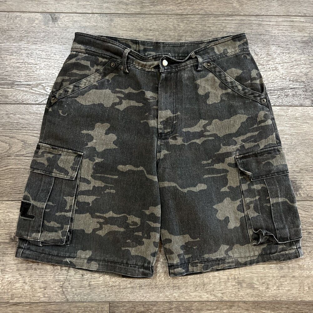 Saint Lorenzo Denim Camo Cargo Shorts - Men’s Size Medium